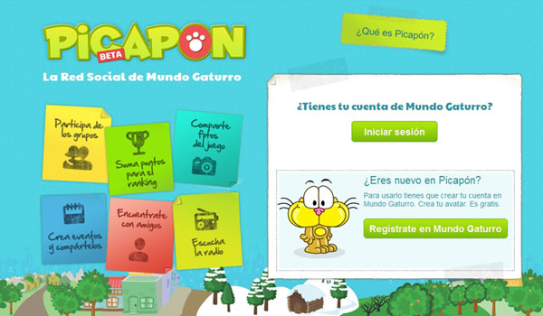 PICAPON, la primera red social para niños de 6 a 12 años
